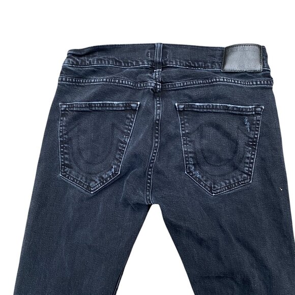 True Religion Jeans Size 31 ROCCO Black Classic Slim - Picture 3 of 4